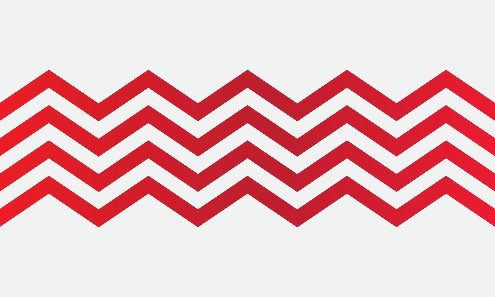 Red white zigzag pattern abstract background vector
