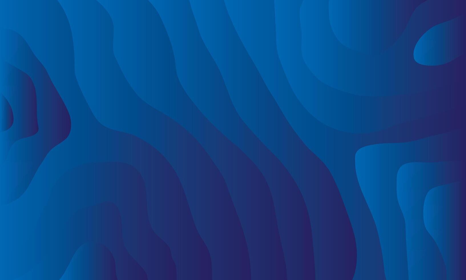 Abstract background with curved shapes blue color vector
