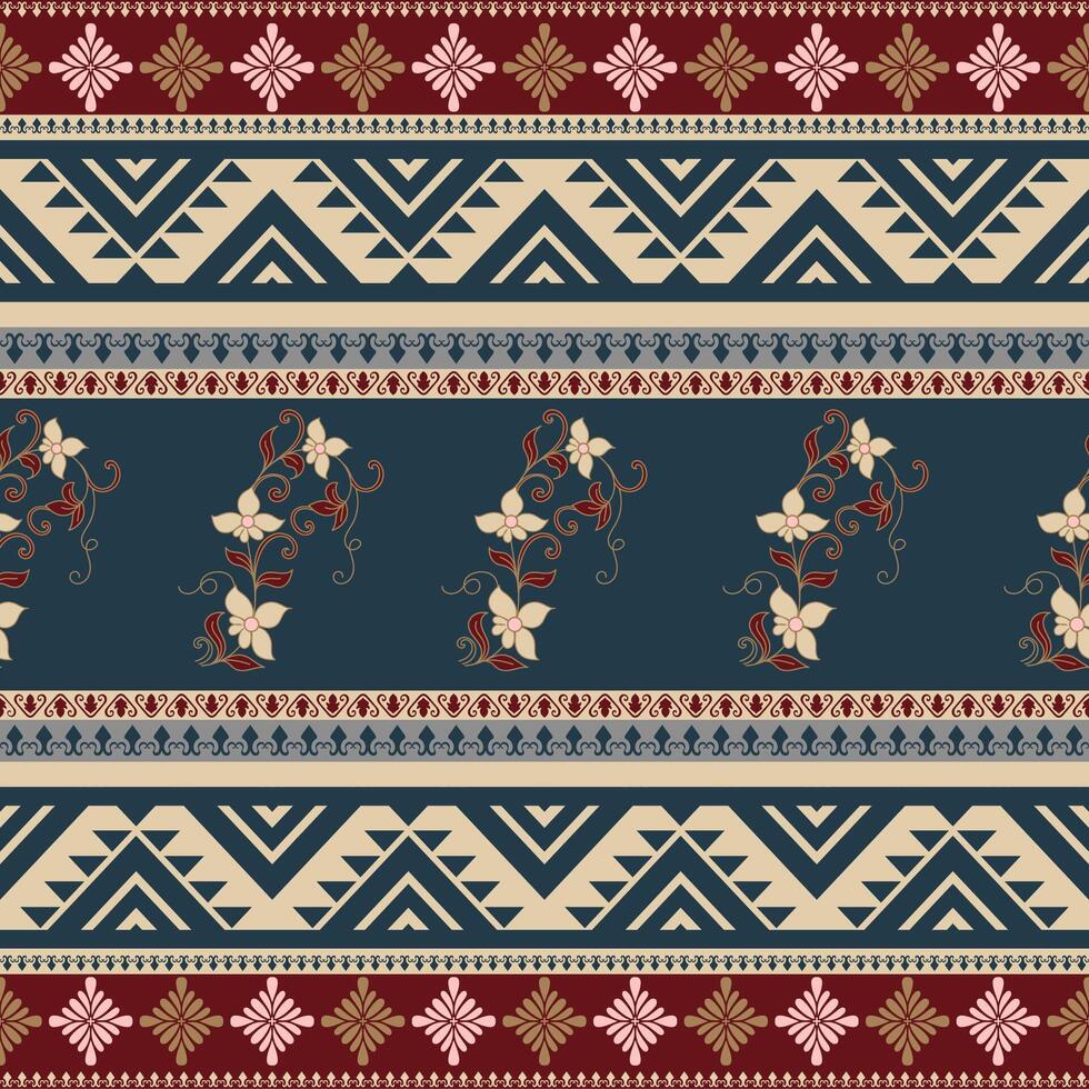 Ethnic Tribal Patterns Seamless Navajo pattern for printed fabric wallpaper. vector