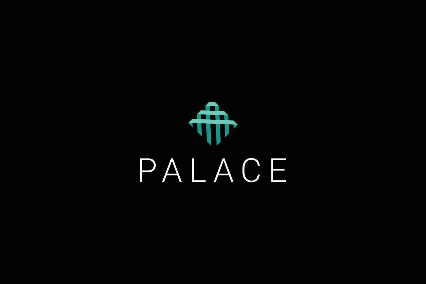 Unique and modern simple line art property house logo vector