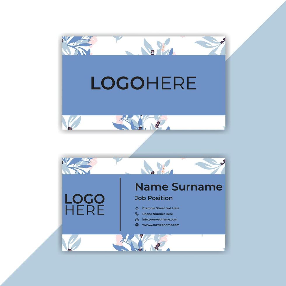 Print Print Abstract Business Card, Visiting Card, or Name Card. vector