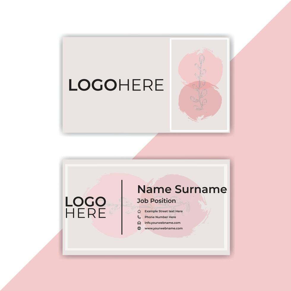 Print Abstract corporate card template. vector