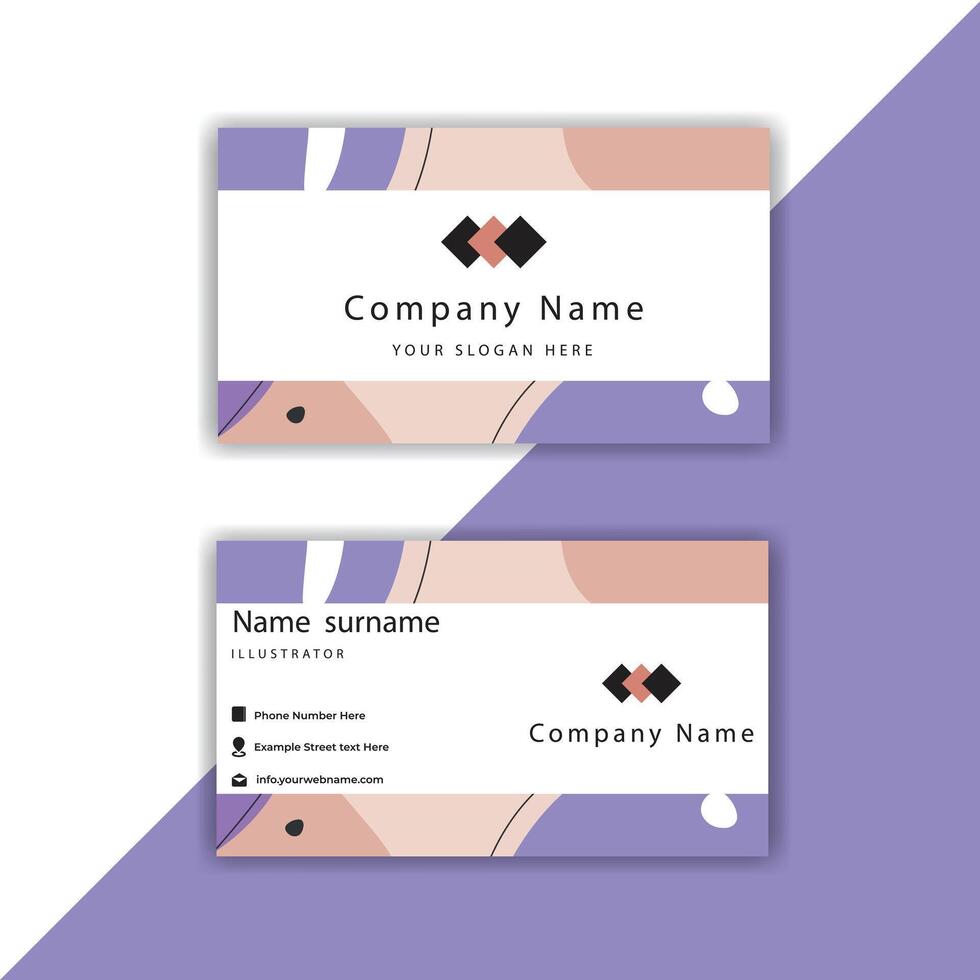 Print smart, modern, stylish visiting cards and business cards. vector