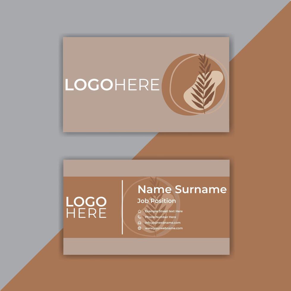 Print Abstract corporate card template. vector
