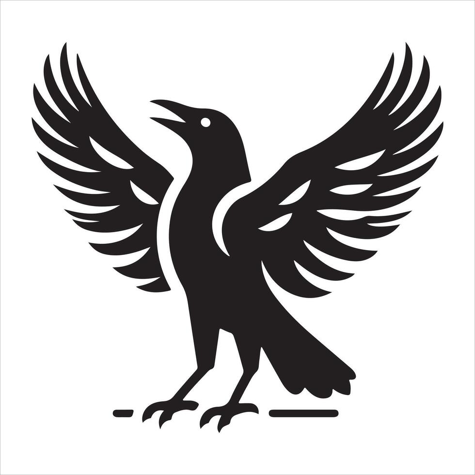 A Crow Art Illustration vector