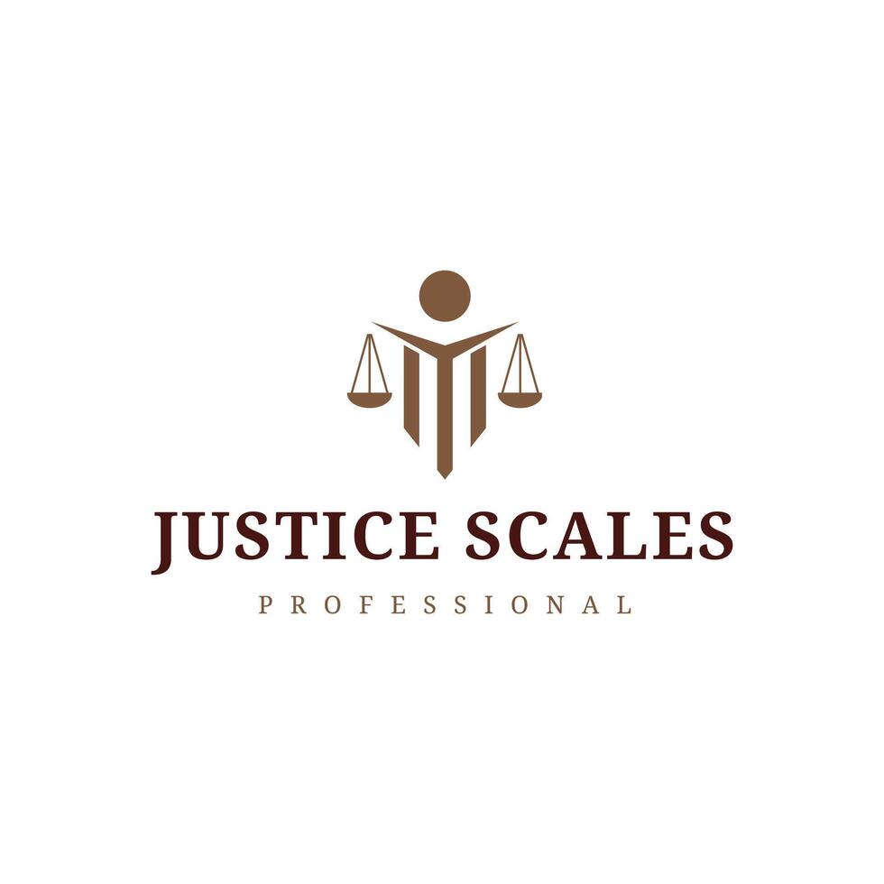 the logo for justice scales professional vector