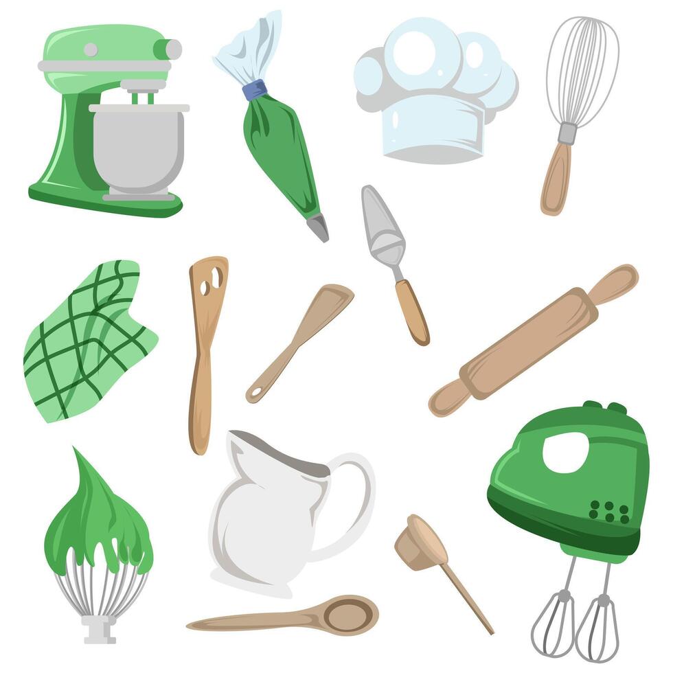 Kitchen Baking Tools Illustration for Chefs vector