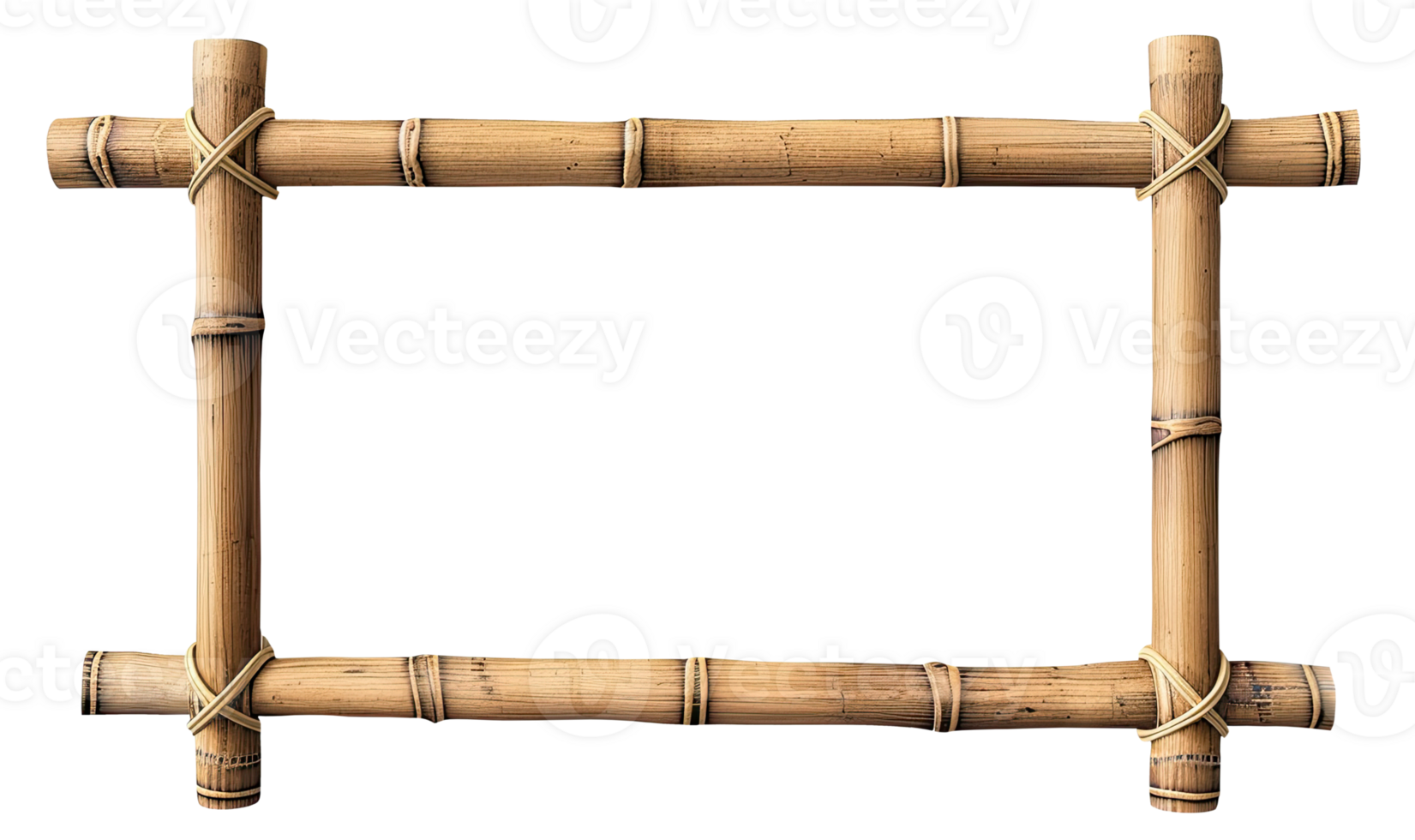 Rectangle Bamboo Frame png