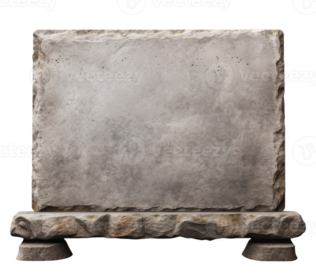 Empty Stone Signboard png