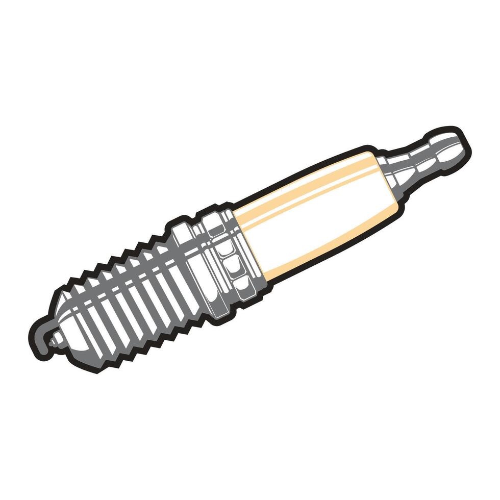 Spark Plug Illustration vector