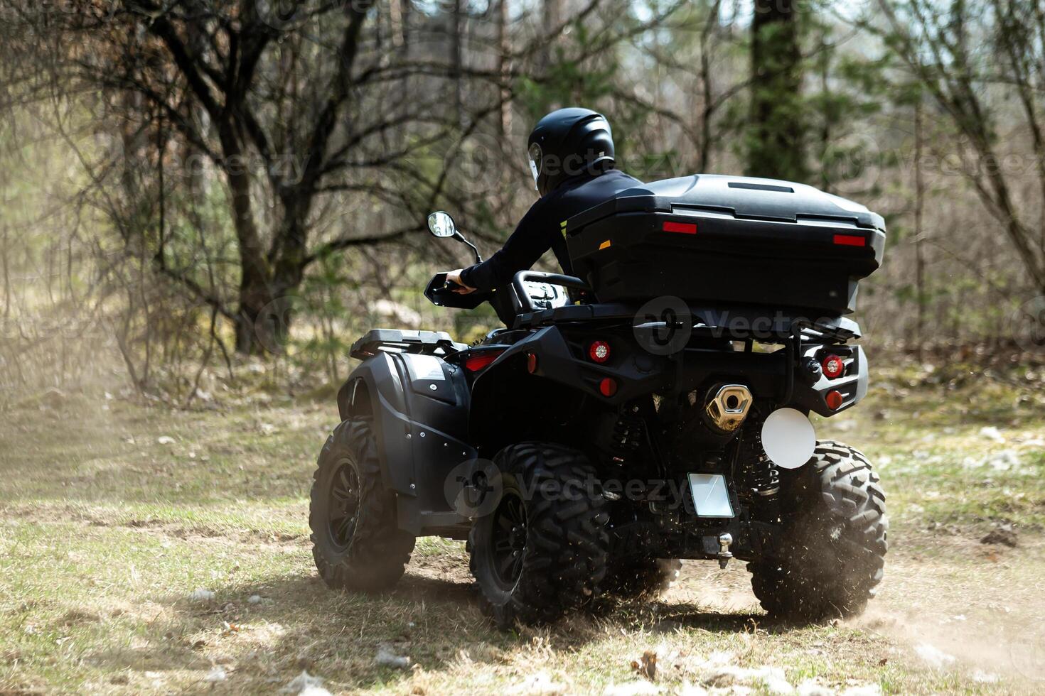 Man on the ATV Quad Bike photo