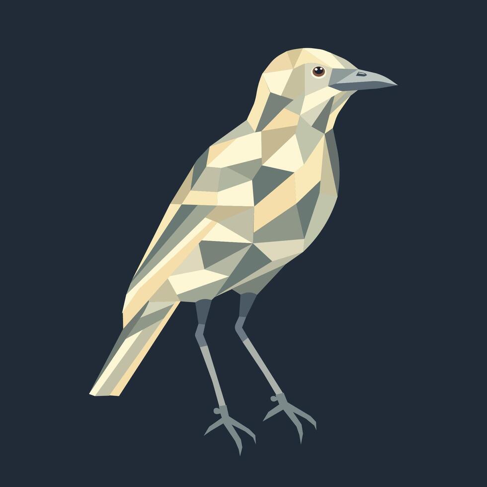 Abstract geometric illustration of a bird vector