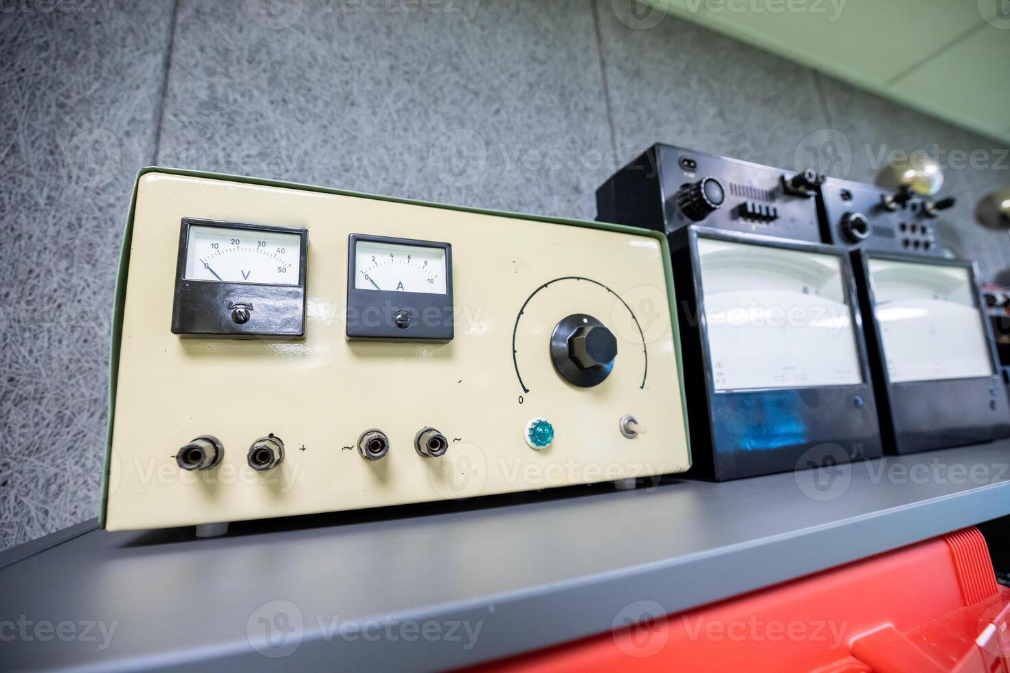 A device for volts and amperes Indoor electrical control panel Indoor electrical current control panel photo