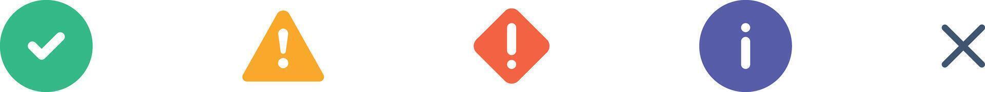 Universal Warning Triangle. Sign for General Hazards and Dangers. Alert for Safety Precautions. Flag error correction icons. vector