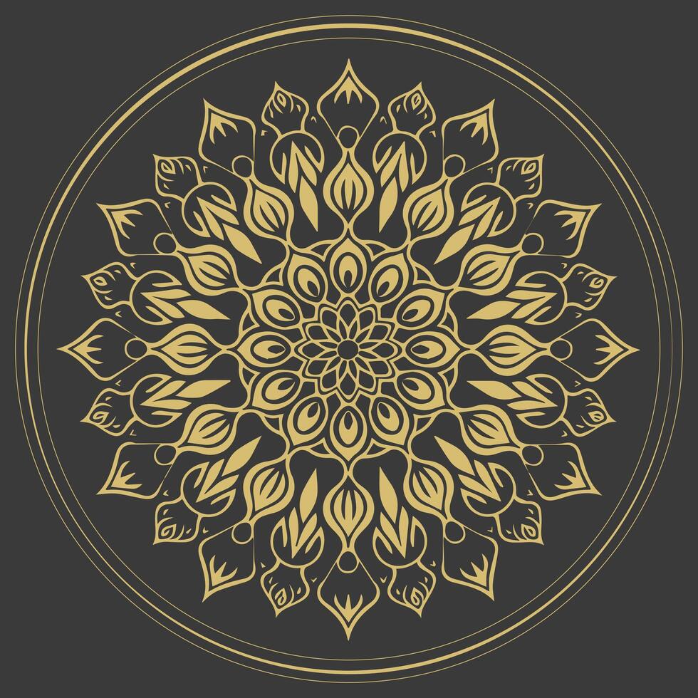 Decorative items to decorate your work. For the design and decoration background, packaging, fabrics, textiles. Abstract circular pattern mandala. Decorative Diwali Design texture vector
