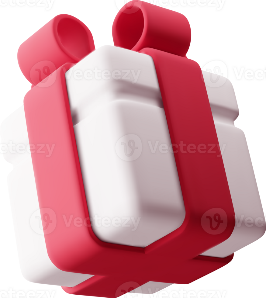 3D Gift Box with Bow png