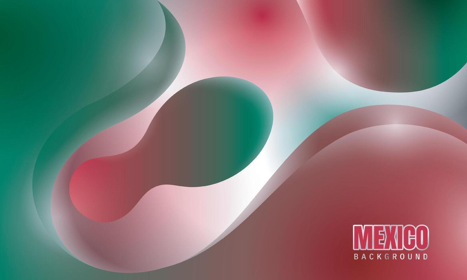 Abstract fluid background in red and green design. Good template for Mexico independence day or mexico national day background vector