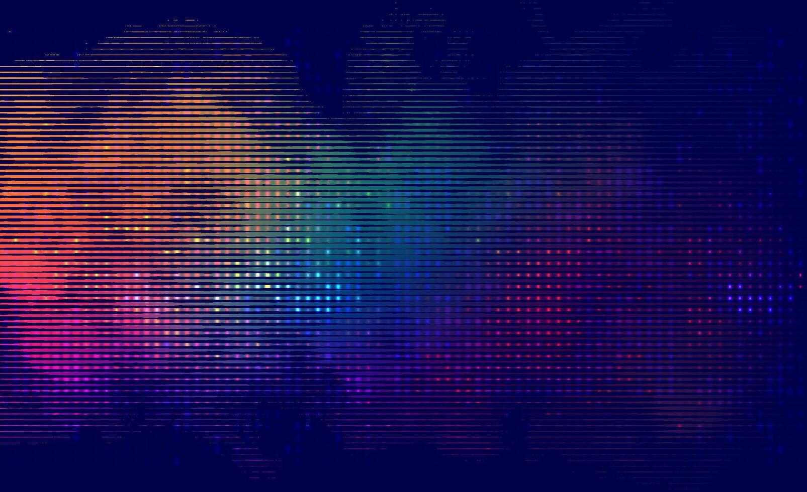 Trendy abstract background with cyberpunk retro pattern. Vibe of 80's and 90's style, chaos and artistic futuristic design elements. vector