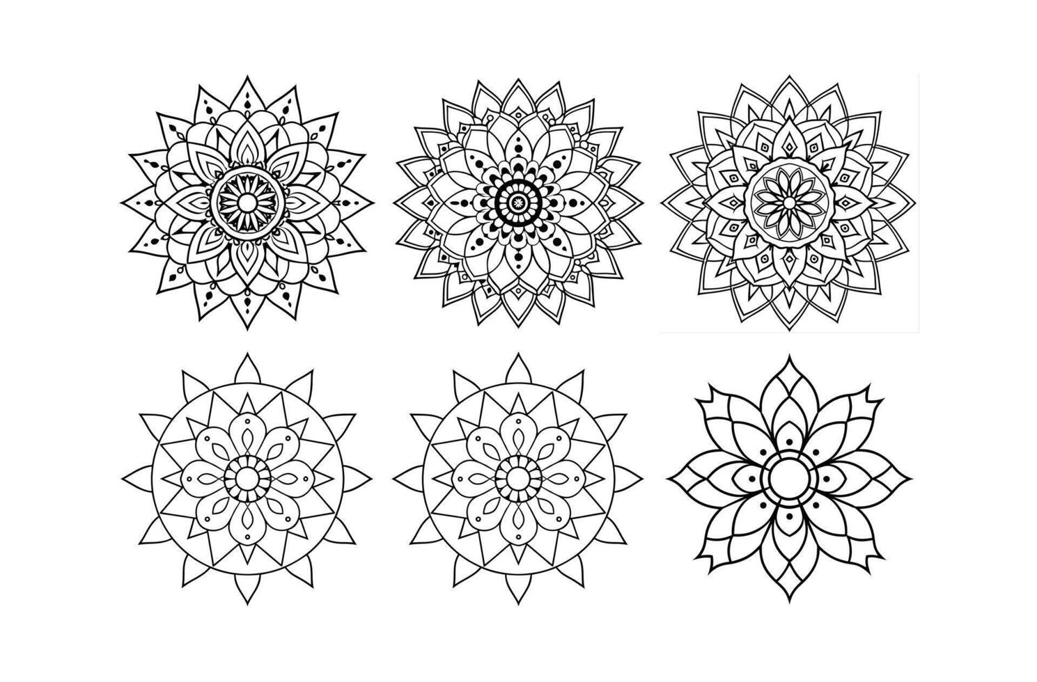 mandala eps bundle vector