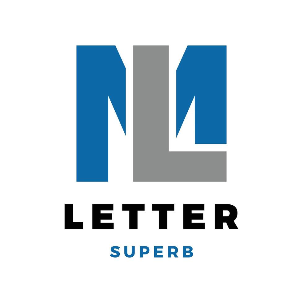 Initial Letter LM Icon Logo Design Template vector