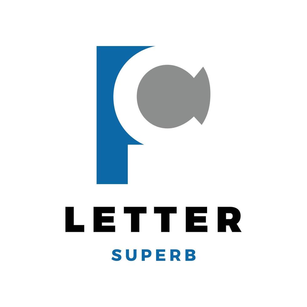 Initial Letter CP Icon Logo Design Template vector