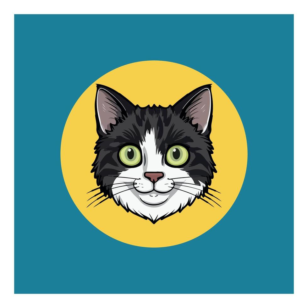 Cat and Hand drawn illustration vector