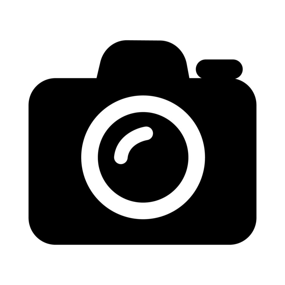 Flat Camera icon vector