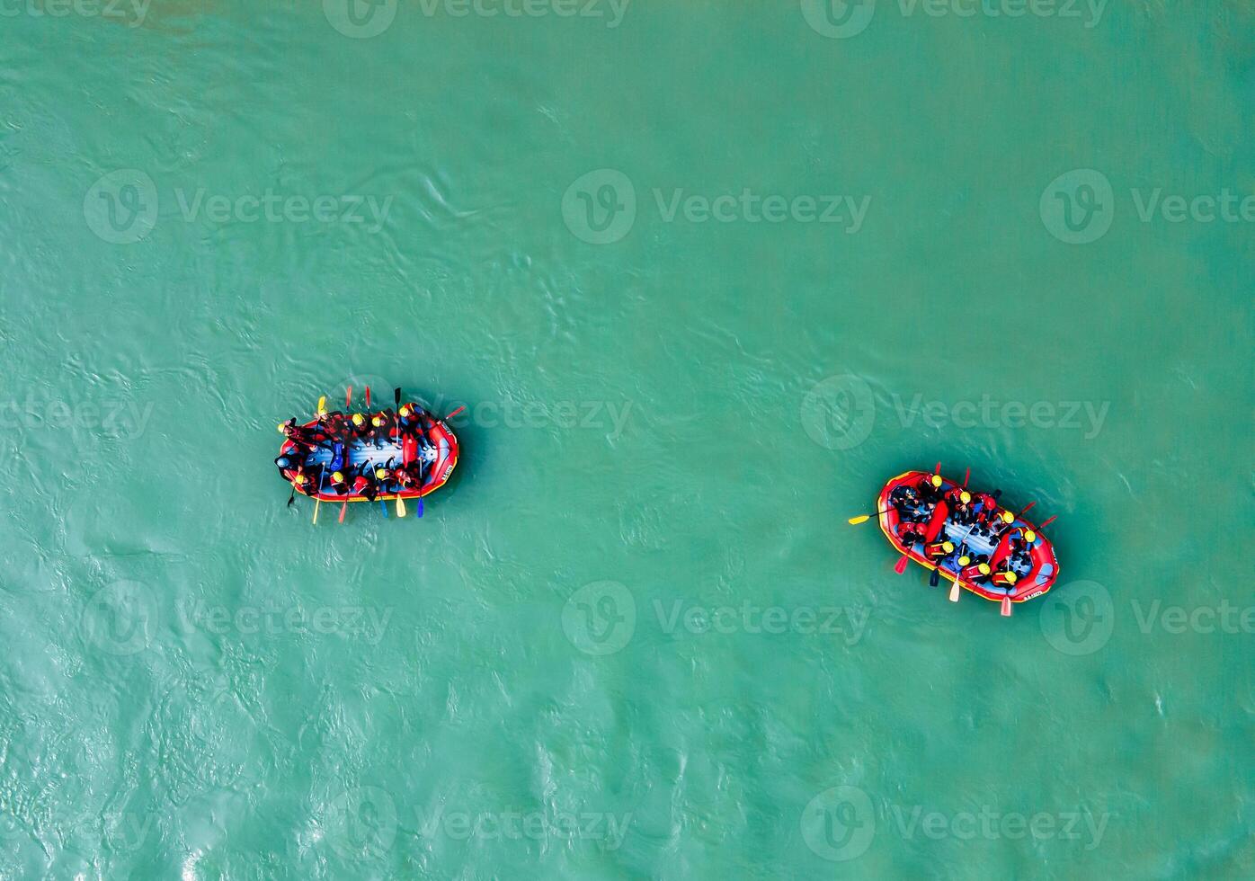 Adventurous River Rafting in the Austrian Alps Join the Thrilling Journey on the Rapids with Boats and Brave Souls photo