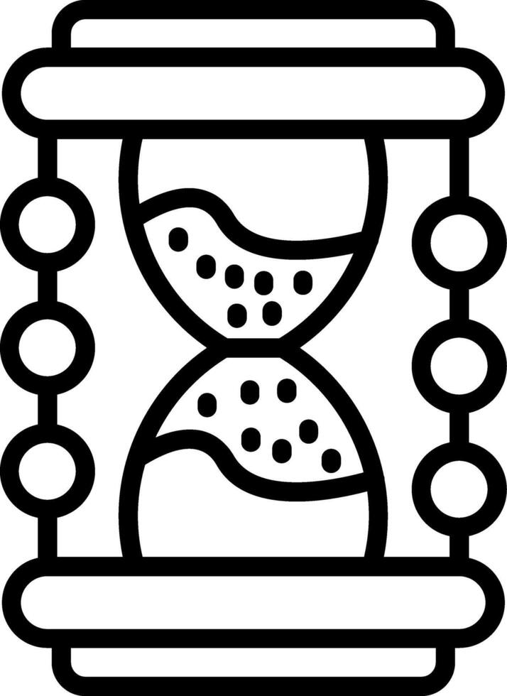 Hourglass Line Icon vector