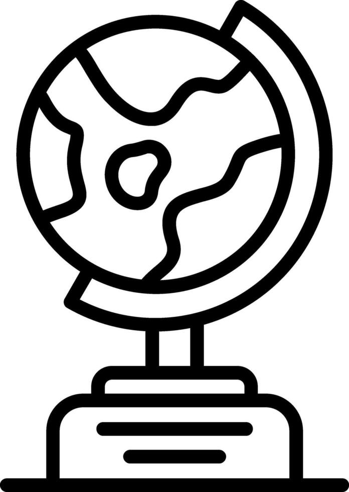 Globe Line Icon vector