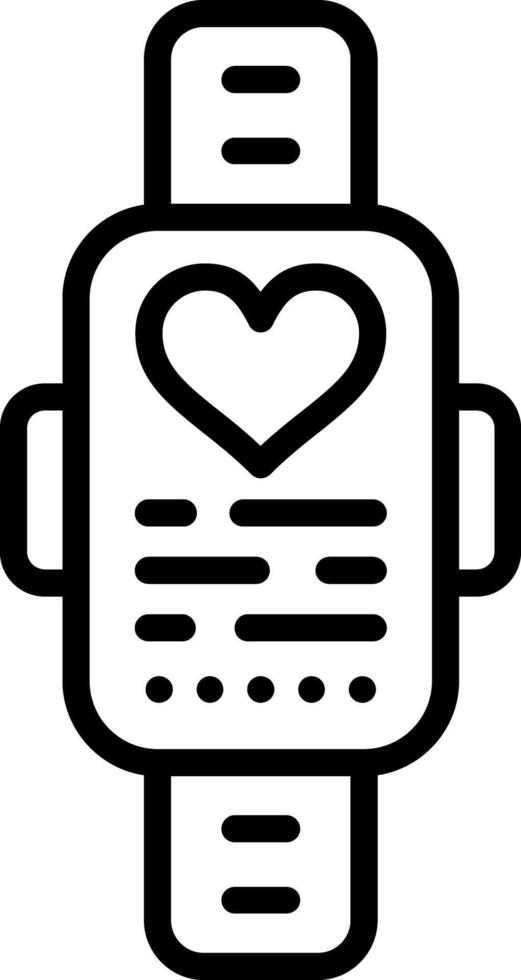 Smart Bracelet Line Icon vector