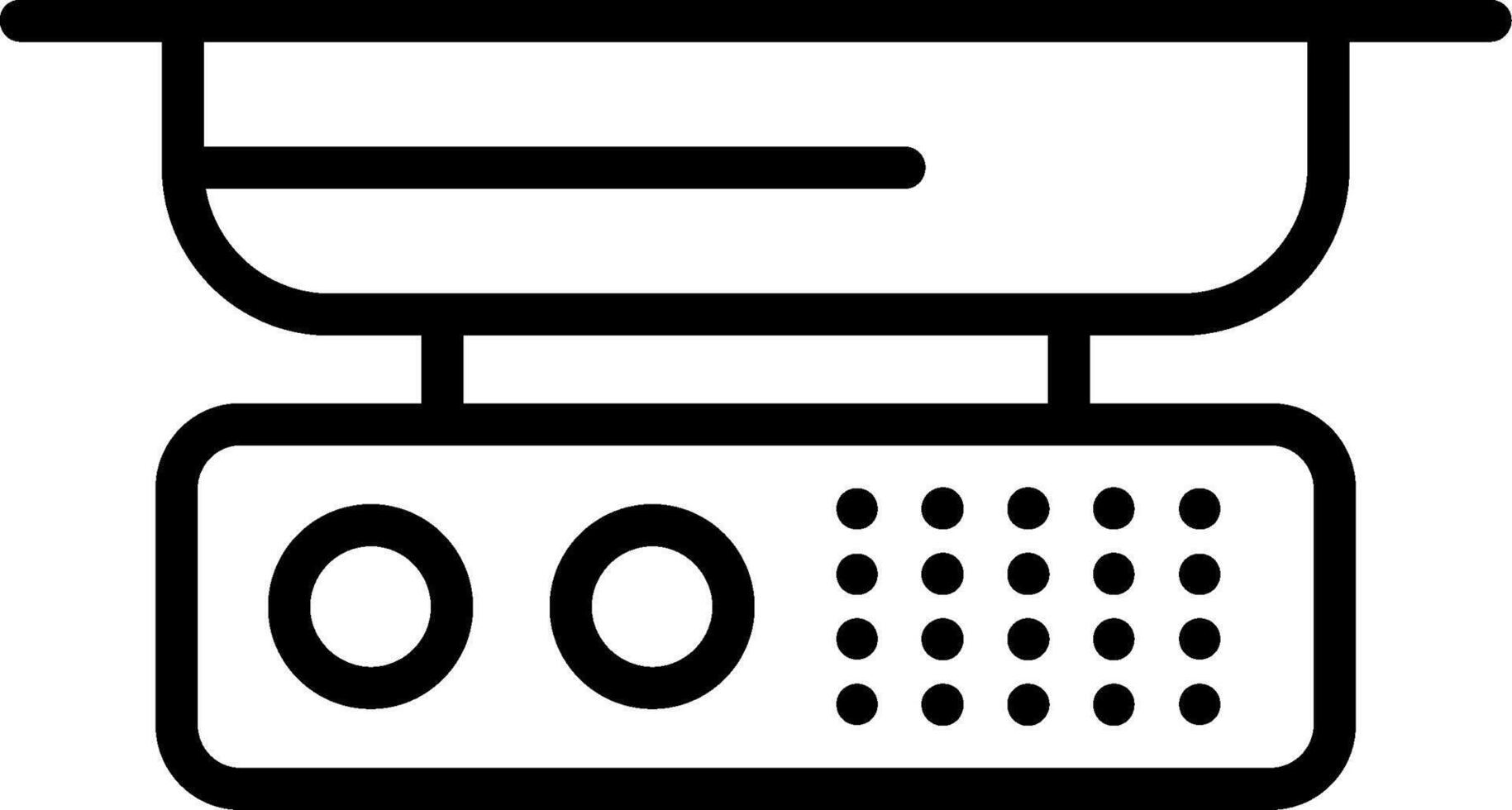 Medical Scale Line Icon vector