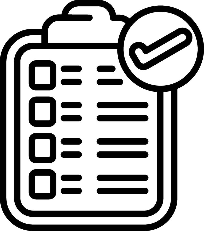 Brief Line Icon vector