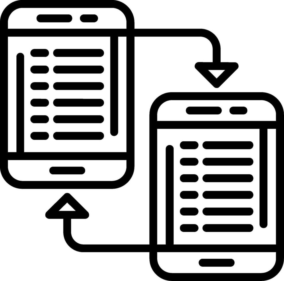 Network Line Icon vector