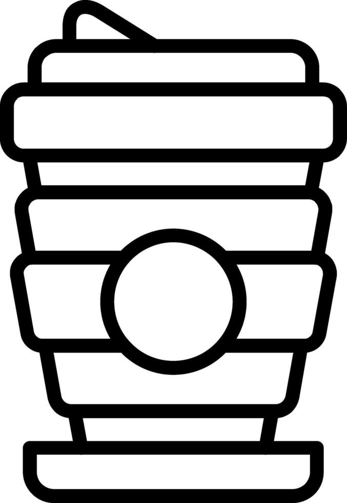Coffee Cup Line Icon vector