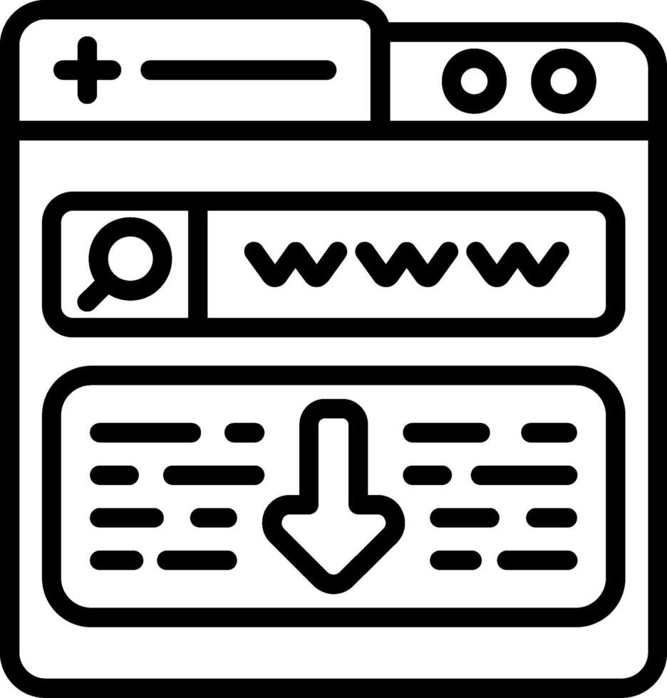 Download Line Icon vector