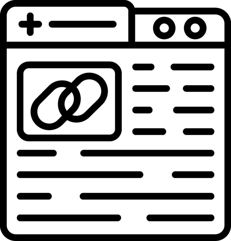Connection Line Icon vector