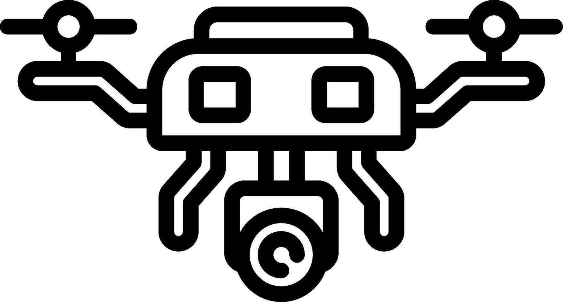 Drone Line Icon vector