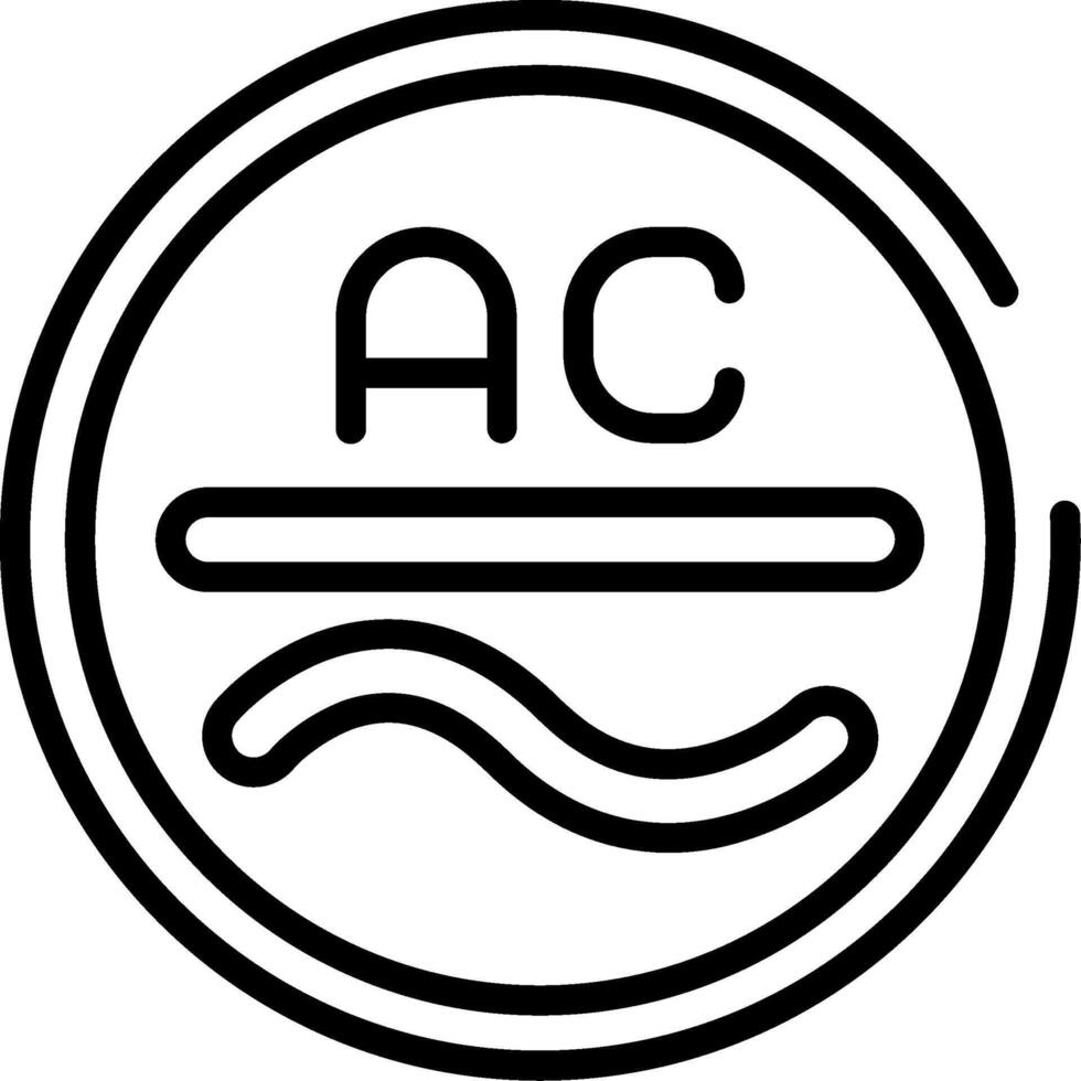 Ac Power Line Icon vector