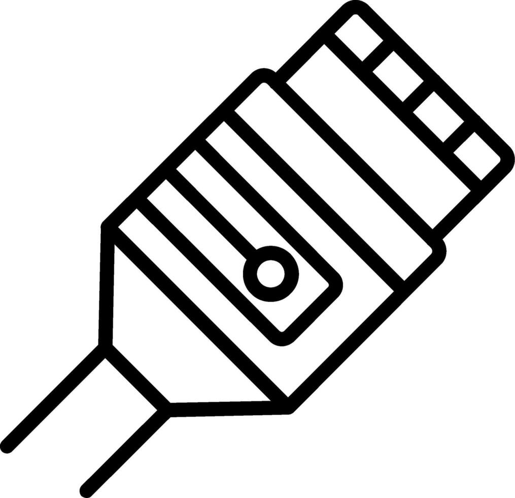 Lan Line Icon vector