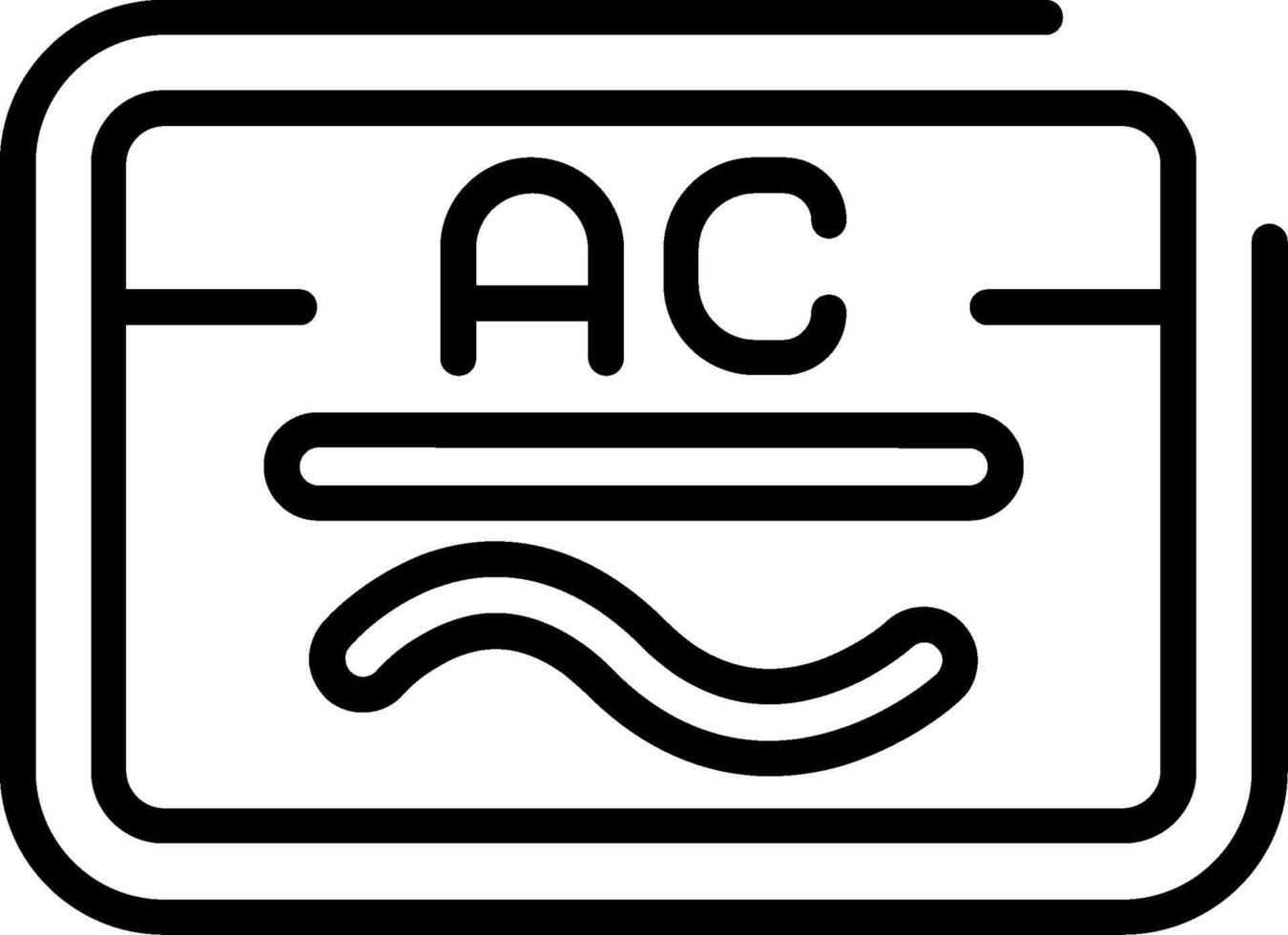 Ac Power Line Icon vector