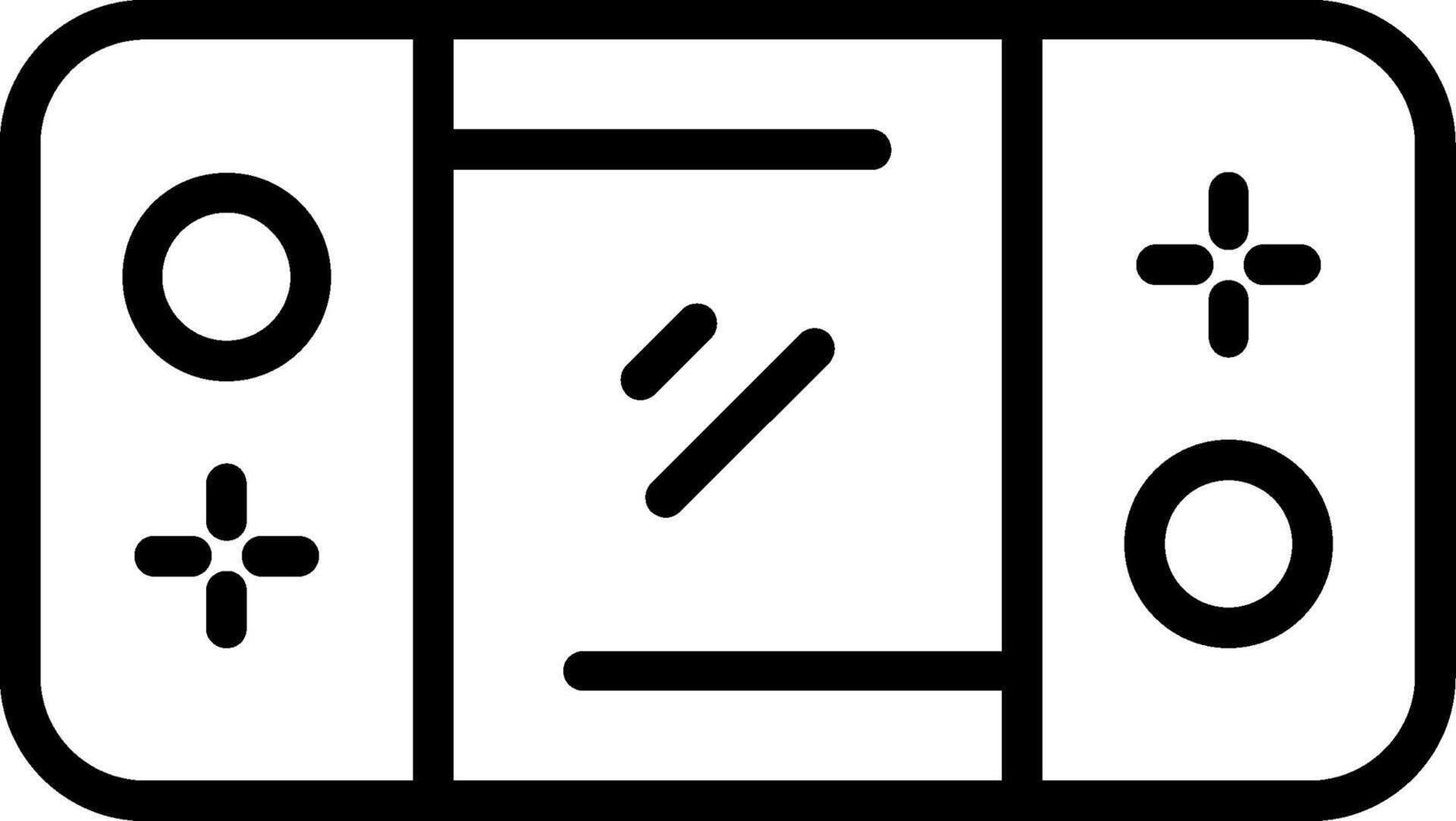 Game Console Line Icon vector
