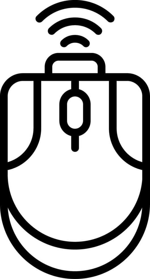 Wireless Mouse Line Icon vector
