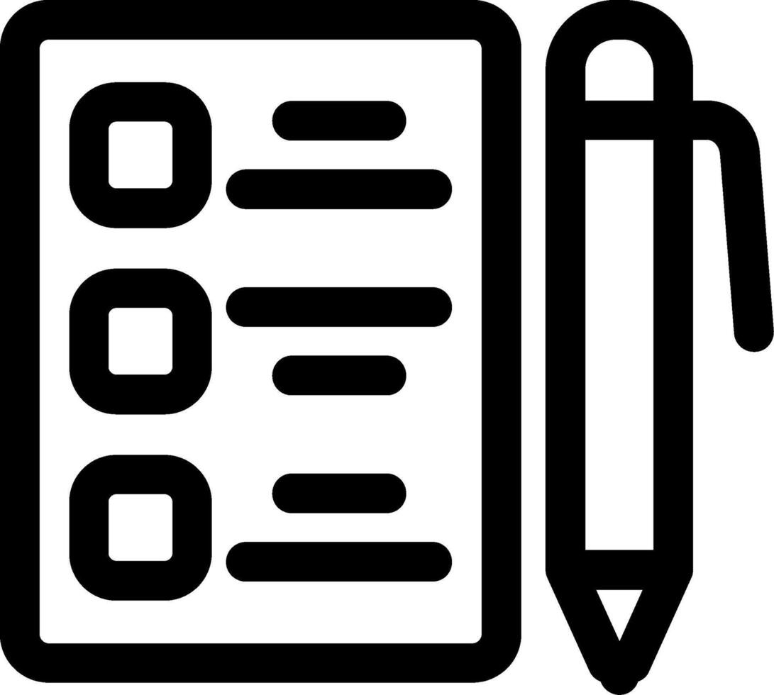 Form Line Icon vector