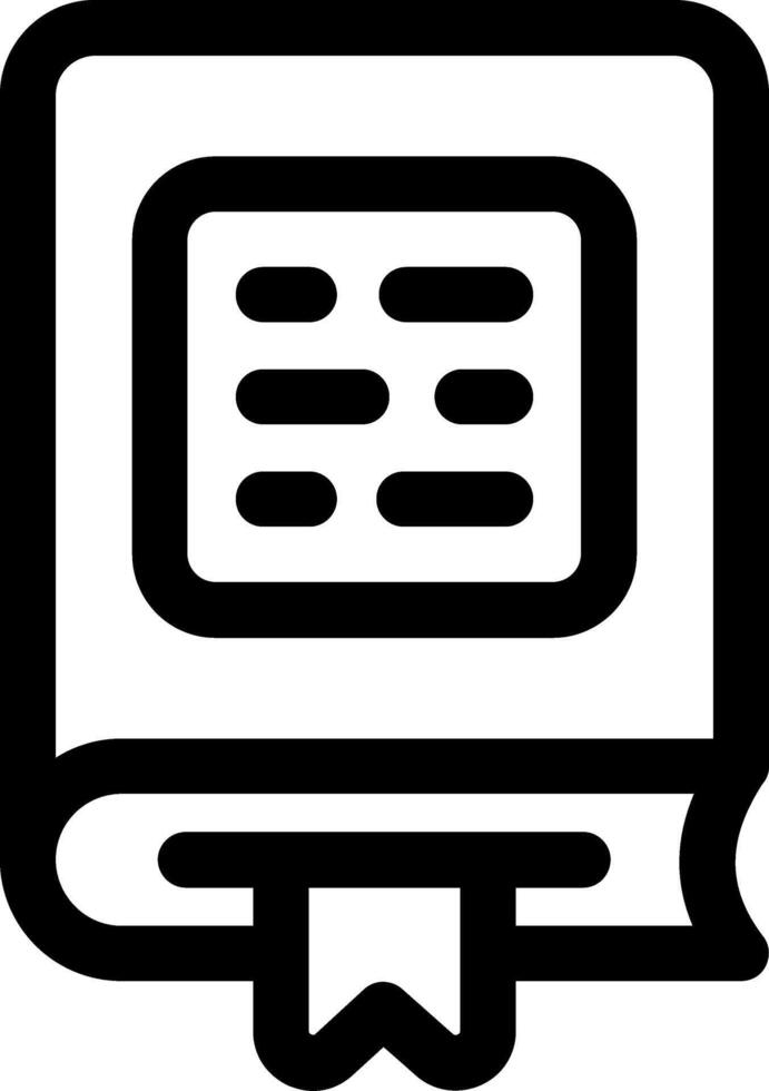 Book Bookmark Line Icon vector