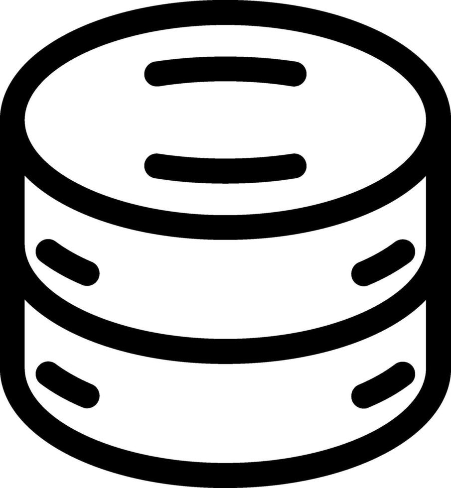 Database Line Icon vector