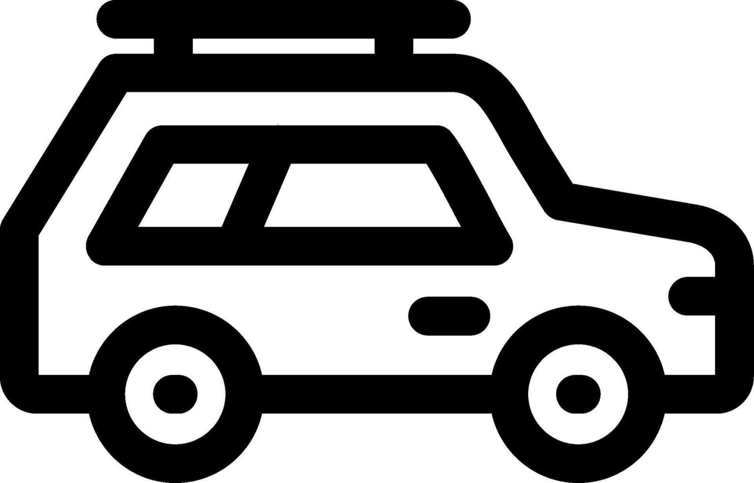 Car Side Line Icon vector