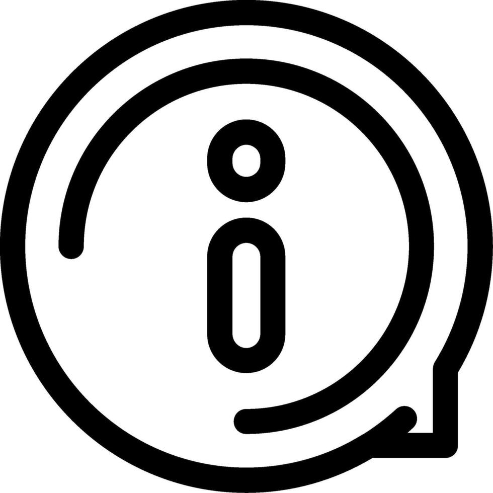 Comment Info Line Icon vector