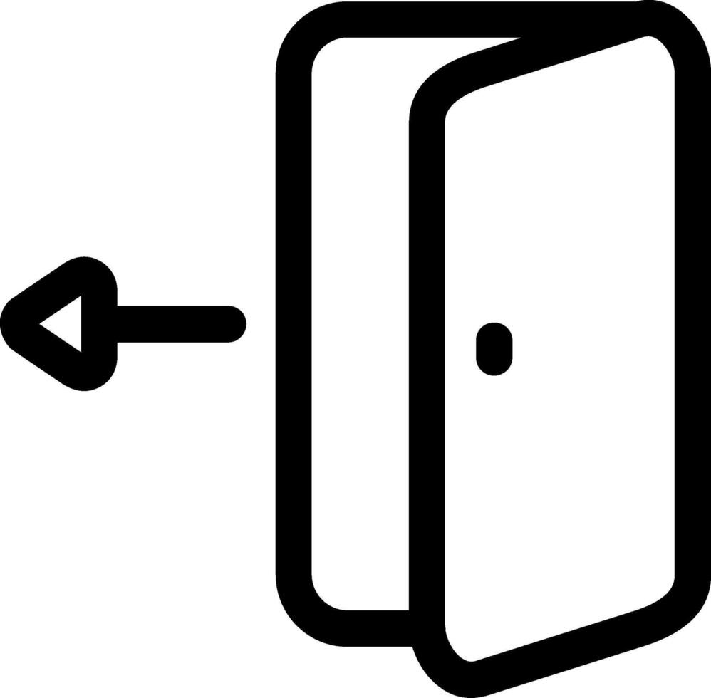 Sign Out Line Icon vector