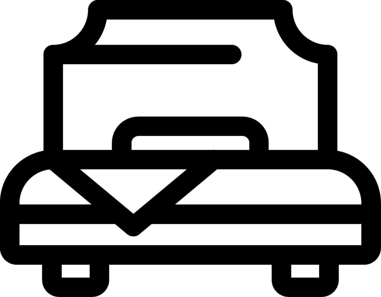 Bed Line Icon vector